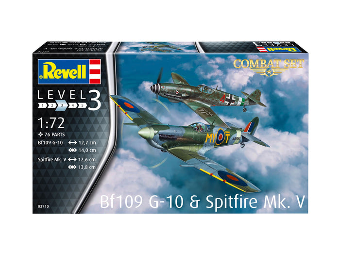 Revell - 1/72 Combat Set Bf109G-10 & Spit. Mk.V