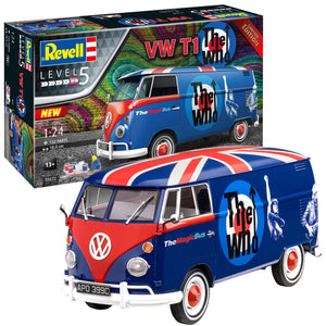 Revell - 1/24 VW T "The Who" Gift Set (Model Set Incl. Paint)