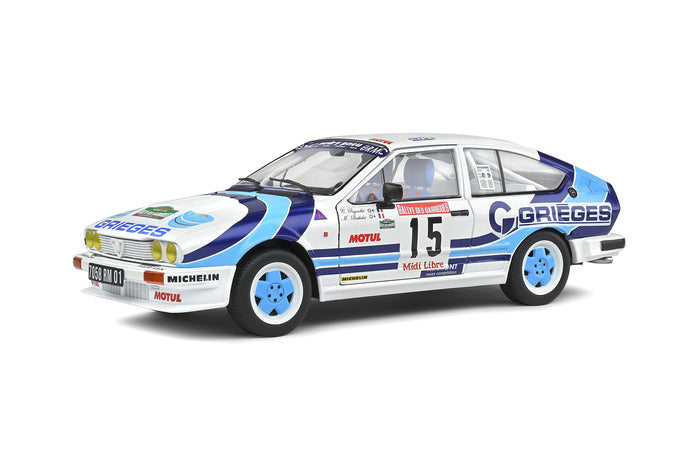 Solido - 1/18 Alfa Romeo GTV6 Rallye Des Garrigues 1986