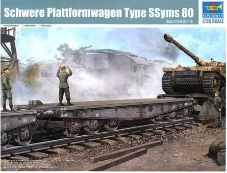 Trumpeter - 1/35 Schwere Plattformwagen Type Ssyms 80