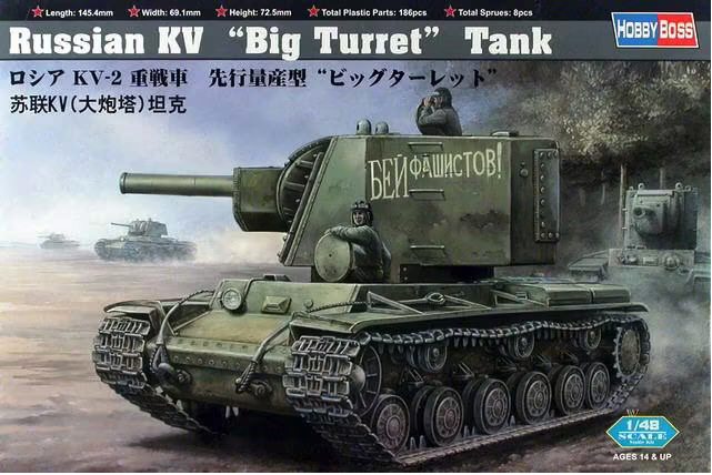 Hobby Boss - 1/48 Russian KV  "Big Turret " Tank