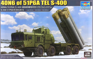 Trumpeter - 1/35 Russian 40N6 of 51P6A TEL S-400 Surface To Air Missile System