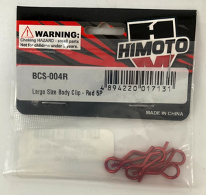 Himoto - Large Size Body Clip - Red (5pcs)
