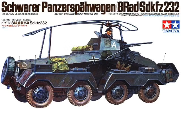 Tamiya - 1/35 Schwerer Panzerspahwagen (8Rad) Sdkfz232