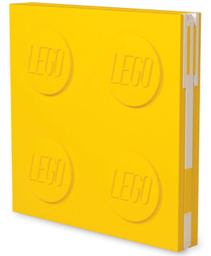 LEGO - 2.0 Locking Notebook w/ Gel Pen - Yellow