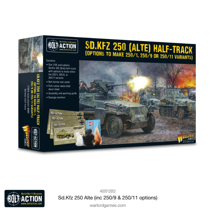 Warlord - Bolt Action  Sd.Kfz. 250 (Alte) Half-Track (250/1 - 250/9 - 250/11 variants)