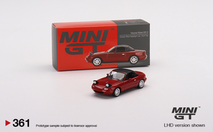 Mini GT - 1/64 Mazda Miata MX-5 (NA) (Classic Red) Headlight Up / Soft Top