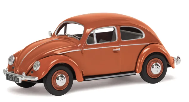 Corgi - 1/43 VW Beetle Coral Oval RR Window Saloon