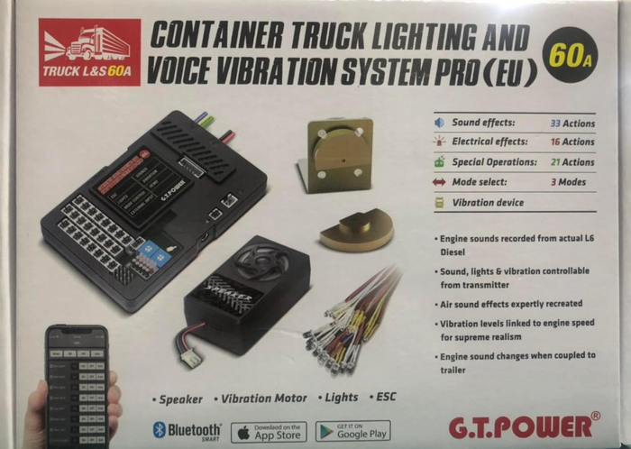 GT Power - Container Truck Light&Voice Vibration System (Pro) (EU) 60A