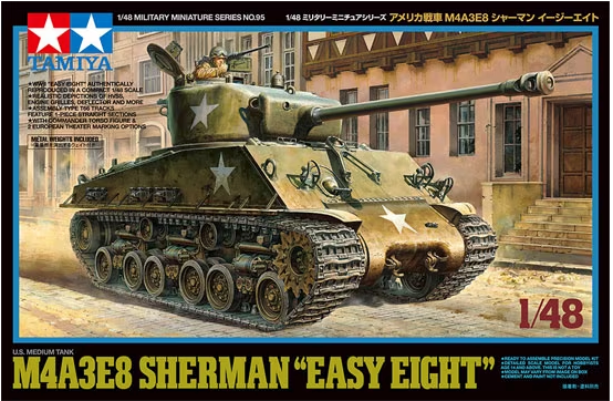 Tamiya - 1/48 US Medium Tank M4A3E8 Sherman "Easy Eight"