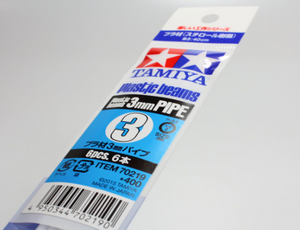 Tamiya - Plastic Beams 3mm Pipe (6)