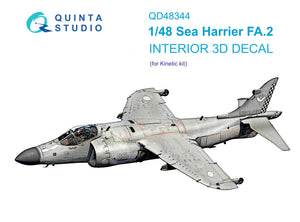 Quinta Studio QD48344 - 1/48 Sea Harrier FA.2 3D-Printed & Coloured Interior (for Kinetic kit)