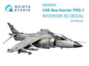 Quinta Studio QD48343 - 1/48 Sea Harrier FRS.1 3D-Printed & Coloured Interior (for Kinetic kit)