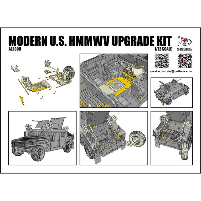 T-Model - 1/72 Modern U.S. HMMWV Upgrade Kit