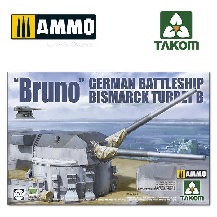 Takom - 1/72 "Bruno" German Battleship Bismarck Turret B