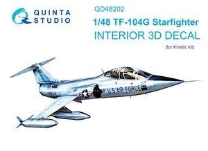 Quinta Studio QD48202 - 1/48TF-104G 3D-Printed & Coloured Interior (for Kinetic kit)