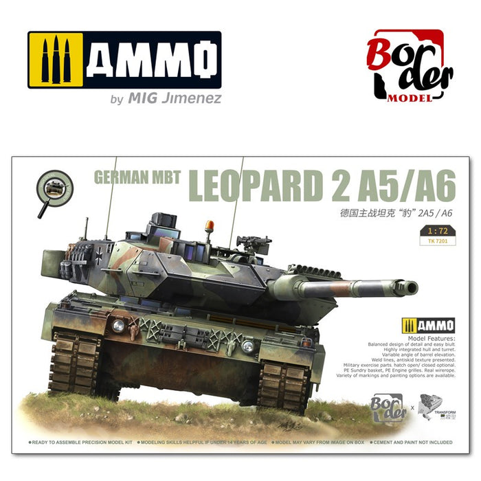 Border Model - 1/72 German MBT Leopard 2 A5/A6