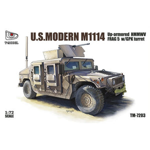 T-Model - 1/72 U.S. Modern M1114 FRAG 5 with GPK Turret Up-Armored HMMWV