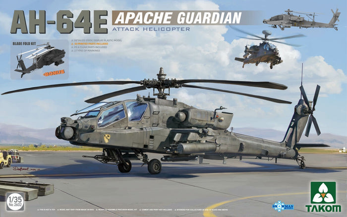 Takom - 1/35 AH-64E Apache Guardian Attack Helicopter
