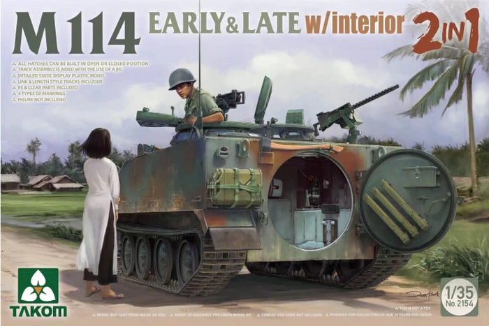 Takom - 1/35 M114 Early & Late w/ Interior (2 in 1)