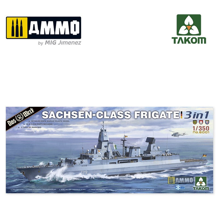 Takom - 1/350 Sachsen-Class Frigate (3 in 1)