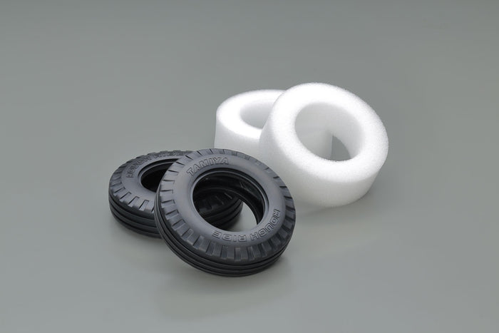 Tamiya - BB01 Ribbed "Rough Ride" Tyres w/ Sponge (2pcs)