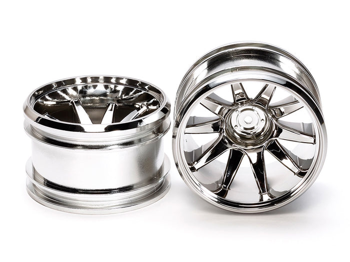 Tamiya - GF01 Chrome 10-Spoke Wheels