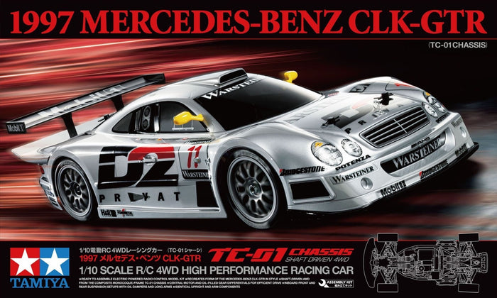 Tamiya - R/C Mercedes-Benz CLK-GTR 1997 (TC01) (No Esc. Incl.)