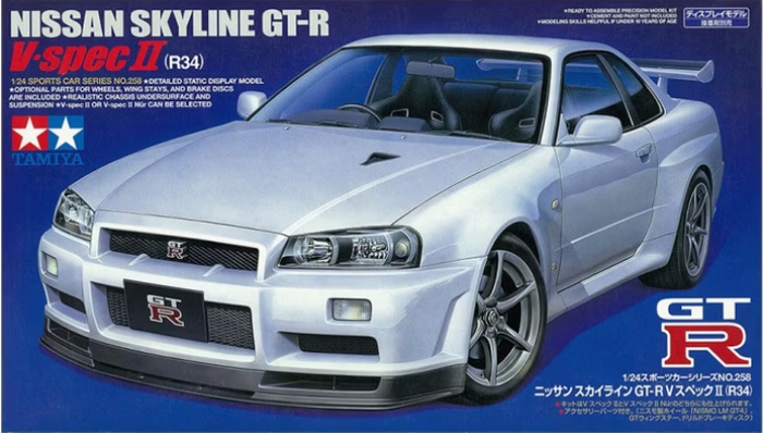 Tamiya - 1/24 Nissan Skyline GT-R R34 V-Spec II