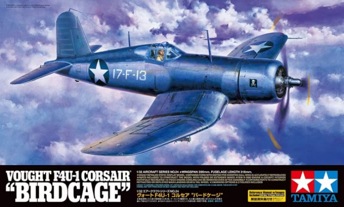 Tamiya - 1/32 F4U-1 Corsair "Birdcage" (incl. Photo-etch)