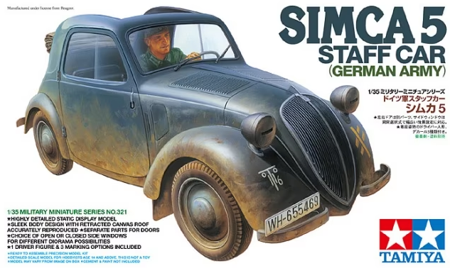 Tamiya - 1/35 German Simca 5 Staff Car