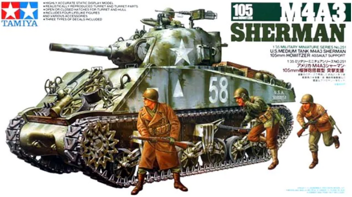 Tamiya - 1/35 M4A3 Sherman 105mm Howitz