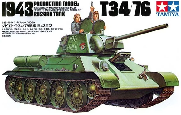 Tamiya - 1/35 T34/76 1943 Russian Tank