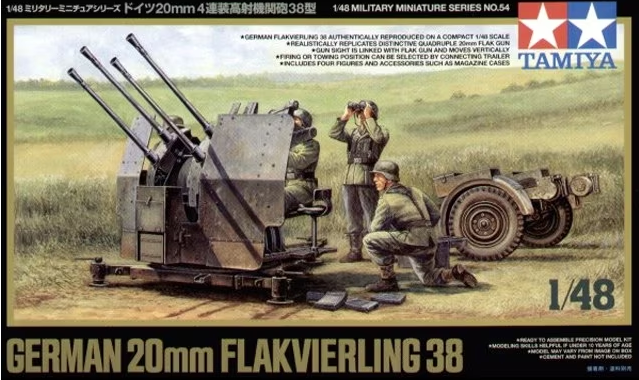 Tamiya - 1/48 German 20mm Flak 38