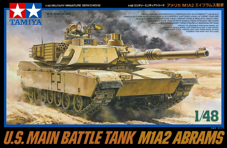 Tamiya - 1/48 U.S. Main Battle Tank M1A2 Abrams – Jix Hobbies