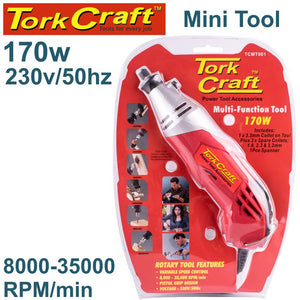 Tork Craft - Mini Tool 230V 170W Rotary Variable Speed 8000 - 32500 RPM