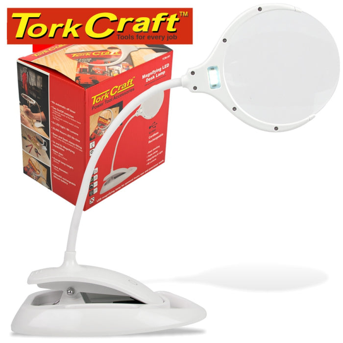 Tork Craft - Magnify LED Desk Lamp (USB Recharge)