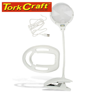 Tork Craft - Magnify LED Desk Lamp (USB Recharge) contents