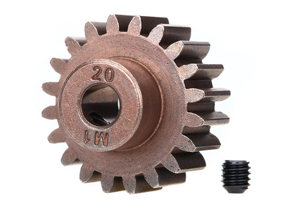 Traxxas - 6494X - 20T Pinion (1.0 metric pitch) fits 5mm Shaft (Only Use w/ Steel Spur Gear) (XRT)