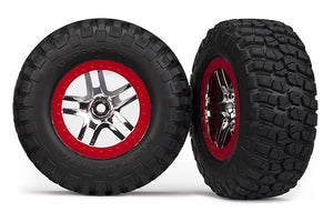 Traxxas - 6873A - Tire & Wheel Assy Glued SCT (2) (4WD f/r - 2WD rear) (SL4X4)