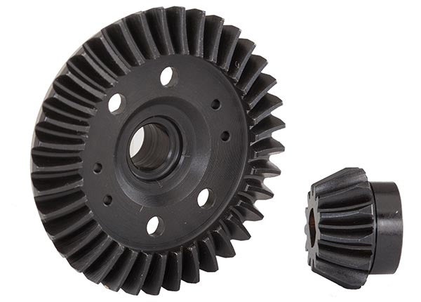 Traxxas - 6879R - Ring Gear Differential / Pinion Gear (Machined Spiral Cut)(Rear) (SL4X4/RU4X4)