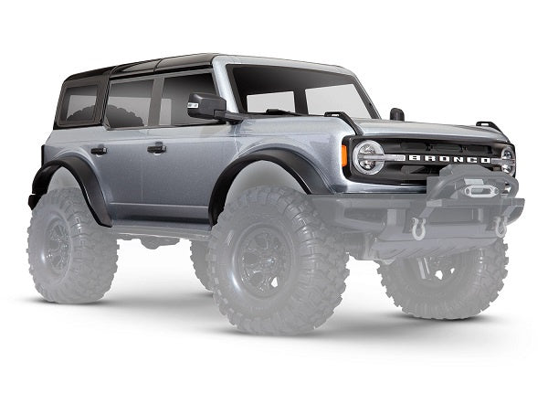 Traxxas - 9211G - Body for Ford Bronco (Complete) Iconic Silver (Painted)