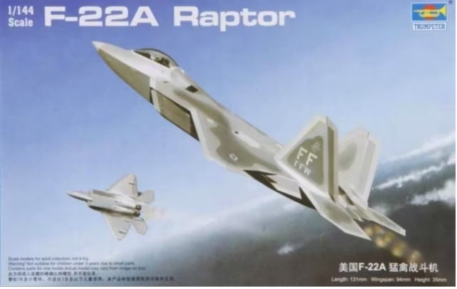 Trumpeter - 1/144 F-22A Raptor