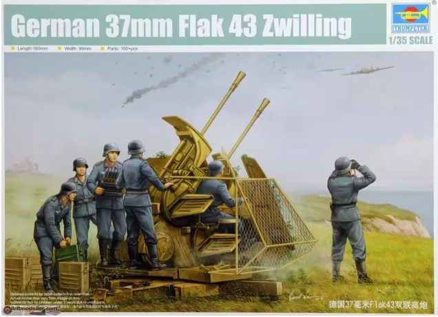 Trumpeter - 1/35 German 37mm Flak 43 Zwilling