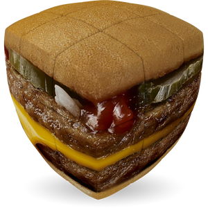 V-CUBE - 3 V-Collection - Burger (Pillow Shape)