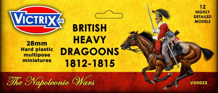 Victrix - British Napoleonic Heavy Dragoons 1812-1815 (12 Plastic Figs.)