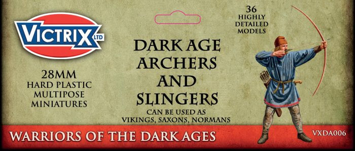 Victrix - Dark Age Archers and Slingers (36 Plastic Figs.)