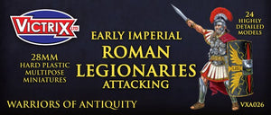 Victrix - Early Imperial Roman Legionaries Attacking (25 Plastic Figs.)