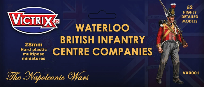 Victrix - Waterloo British Infantry Centre Company (52 Plastic Figs.)