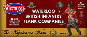 Victrix - Waterloo British Infantry Flank Company (52 Plastic Figs.)